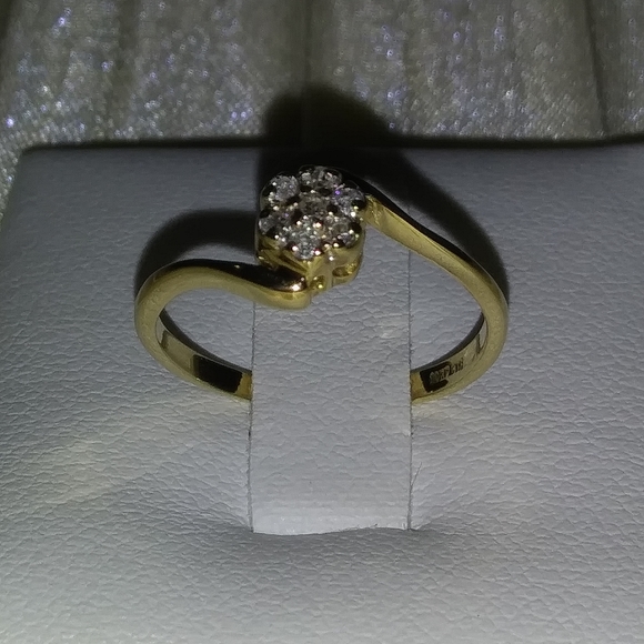 10k gold Estate Samuel Aaron diamond ring - Picture 1 of 4